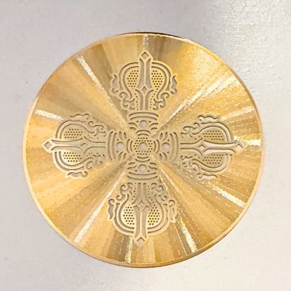 Gold Plated Double Dorje Healing Grid